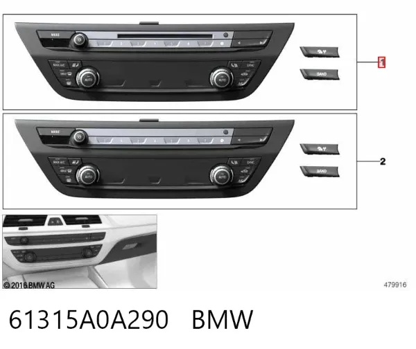 Блок управления кондиционером 61319459183 BMW
