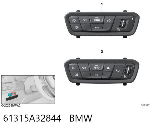  61315A32844 BMW
