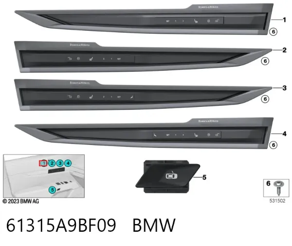  61315A9BF09 BMW