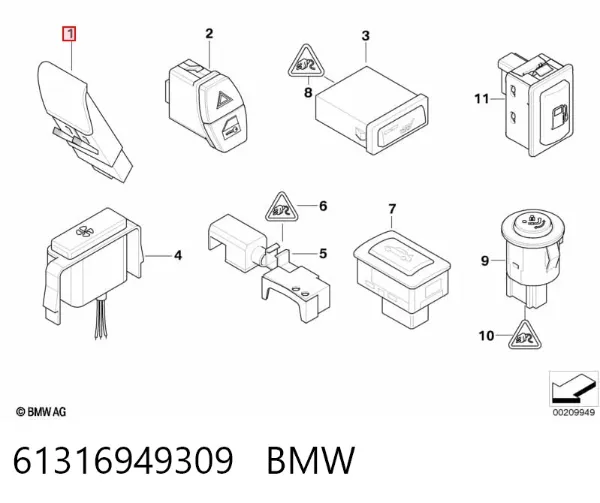  61316949309 BMW