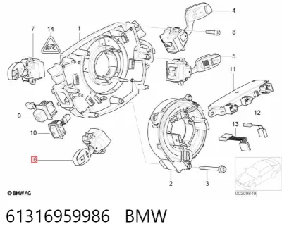 Переключатель управления круиз контролем BMW 61316959986