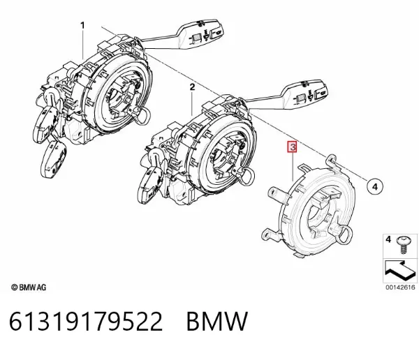 Шлейф руля 61319179522 BMW