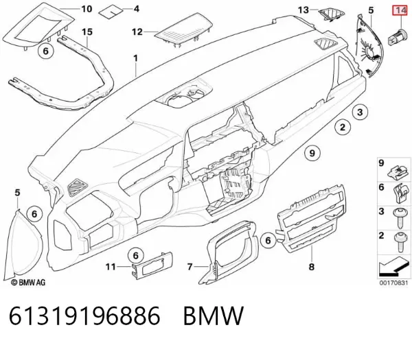  61319196886 BMW