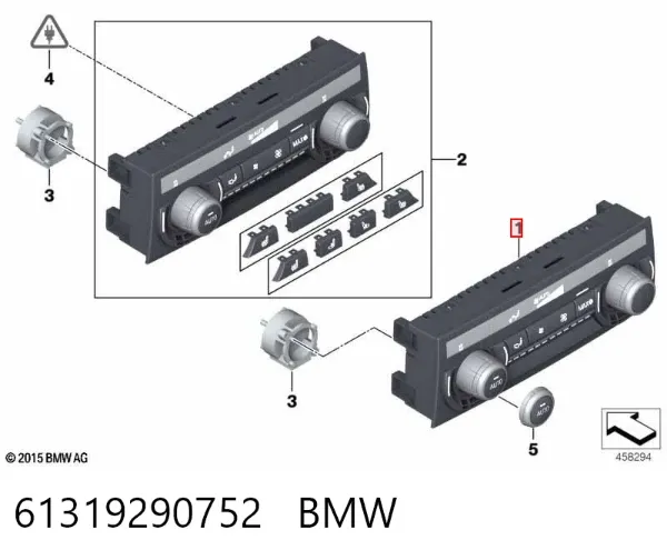 Блок управления кондиционером 61319290752 BMW