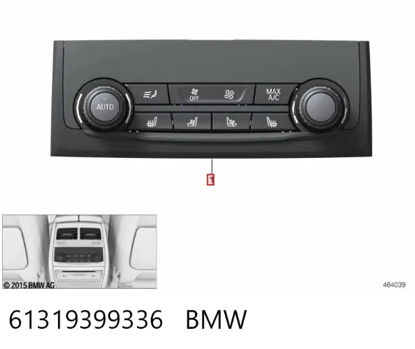 Блок управления кондиционером 61319399336 BMW