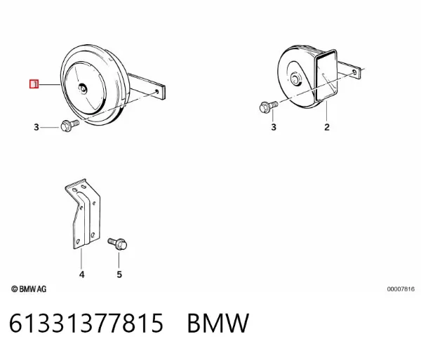 Звуковой сигнал 61331377815 BMW