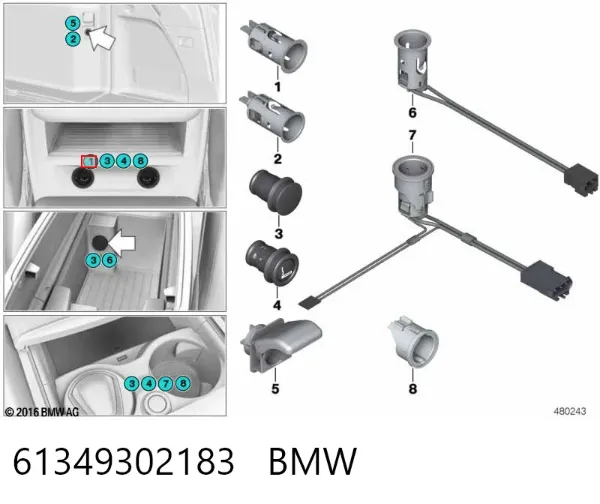  61349302183 BMW
