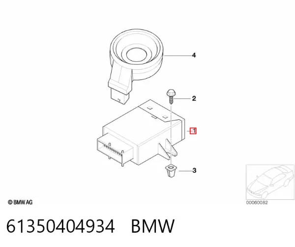 Модуль управления (ЭБУ) иммобилайзером 9145097 BMW