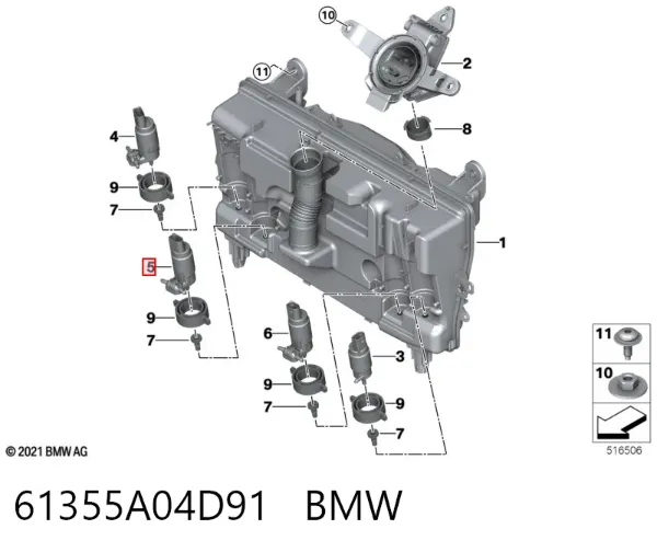 Моторчик омывателя 61355A04D91 BMW