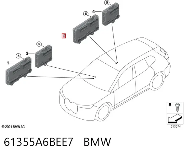  61355A6BEE7 BMW