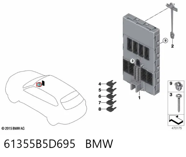 Блок комфорта 5B5D695 BMW