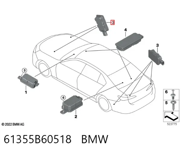  61355B60518 BMW