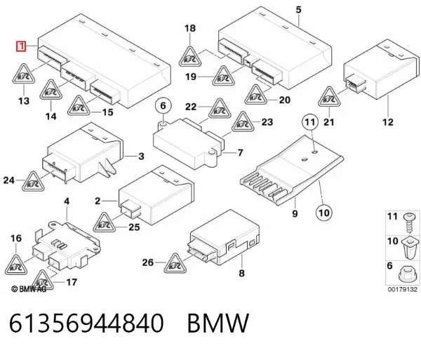 Блок комфорта 61356944840 BMW