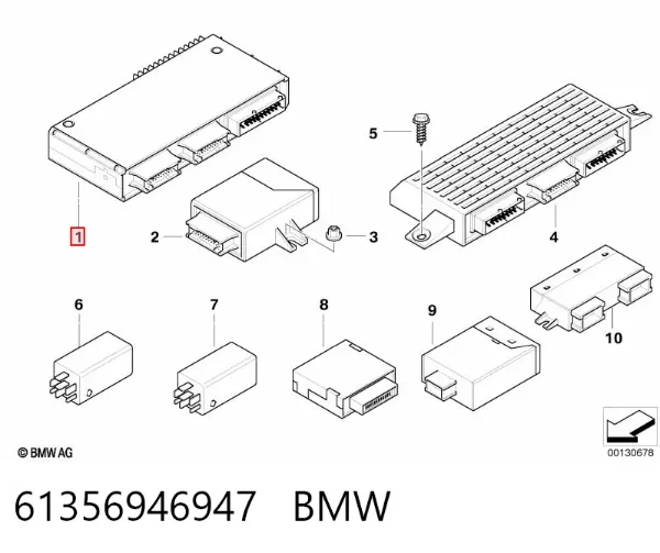 Блок комфорта 61356946947 BMW