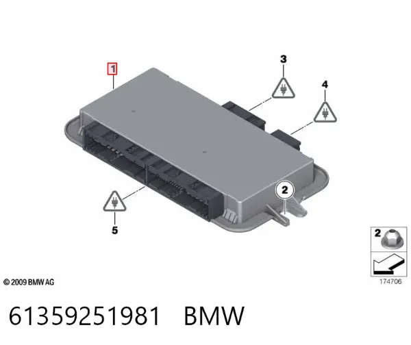 Блок комфорта 61359251981 BMW