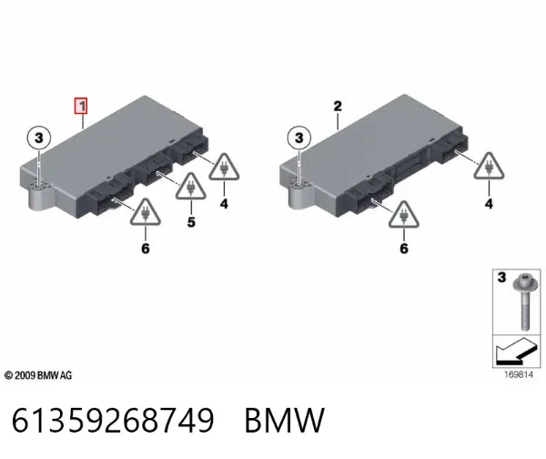 Блок комфорта 61359268749 BMW