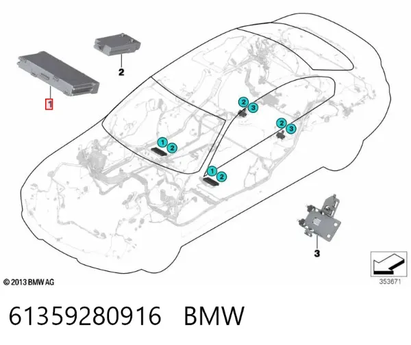  61359280916 BMW