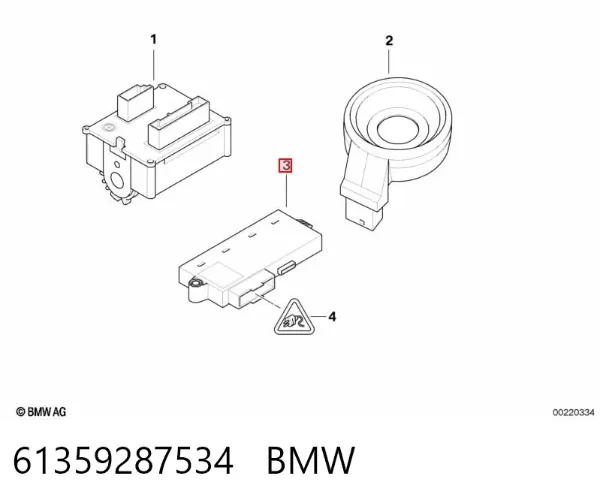 Блок комфорта 61359287534 BMW