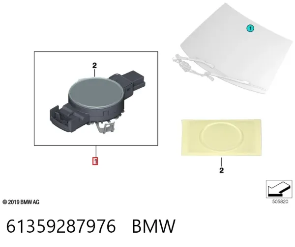 Датчик дождя 61359287976 BMW
