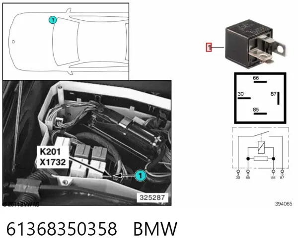 Реле многофункциональное 61368350358 BMW