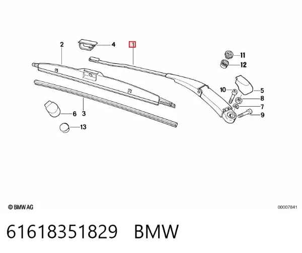 Поводок стеклоочистителя BMW 5 E34