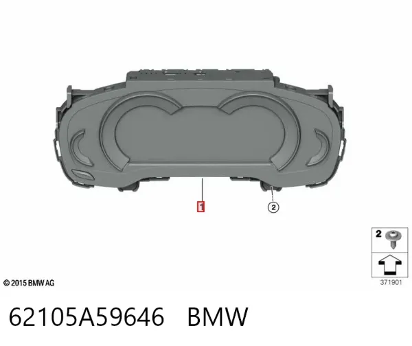Панель приборов 62105A59646 BMW