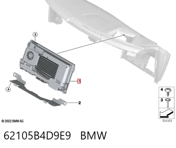 Панель приборов 62105B4D9E9 BMW
