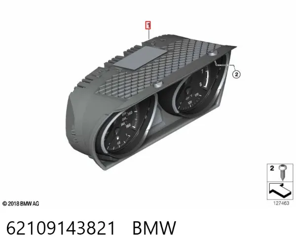 Панель приборов 62109143821 BMW