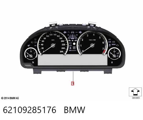 Панель приборов 62109285176 BMW