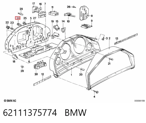 Лампочка ближнего света 62111375774 BMW