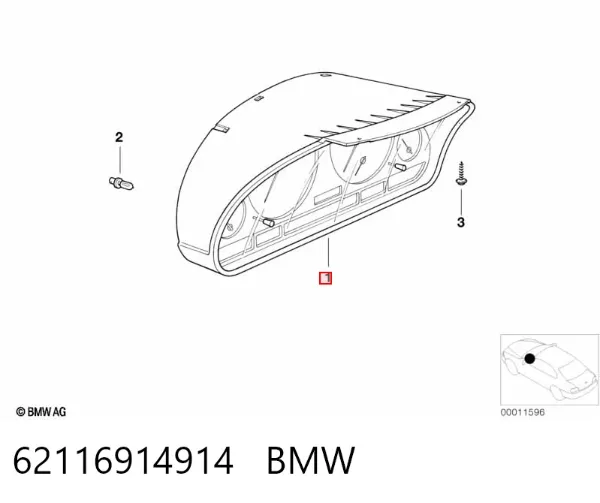 Панель приборов 62116914914 BMW