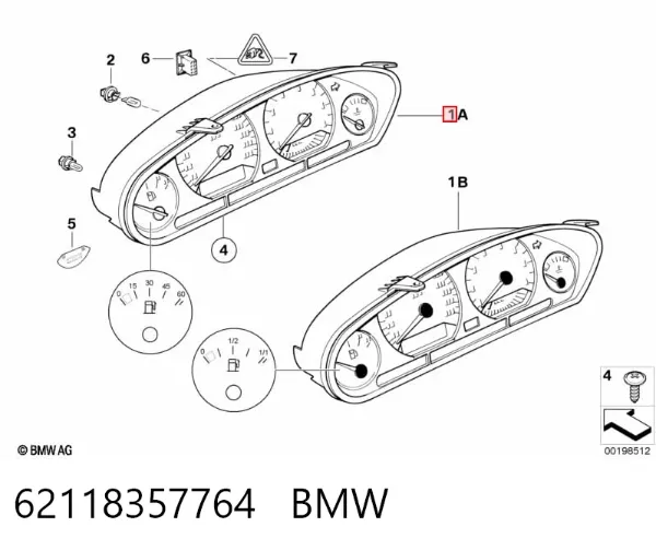 Панель приборов 62118357764 BMW