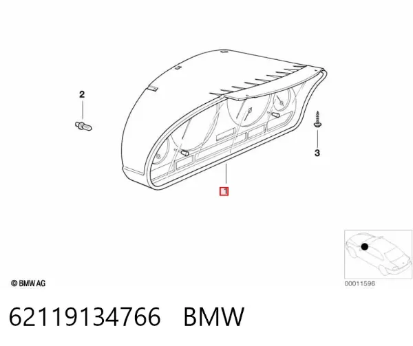 Панель приборов 62119134766 BMW