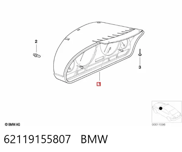 Панель приборов 62119155807 BMW