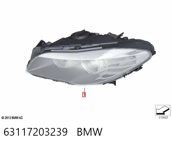 Левая фара 63117203239 BMW