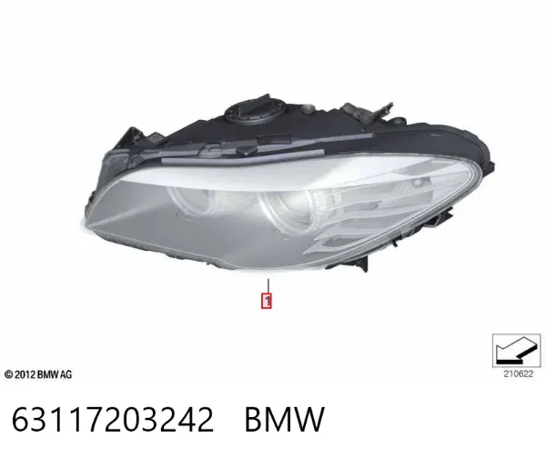 Правая фара 63117203242 BMW