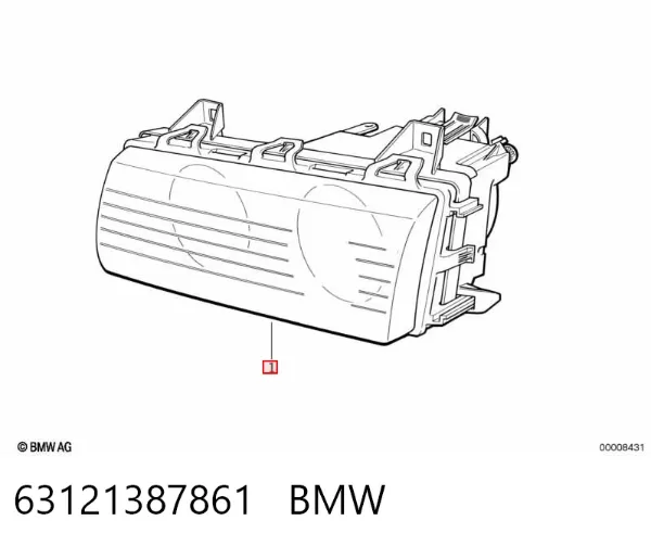 Левая фара 63121387861 BMW