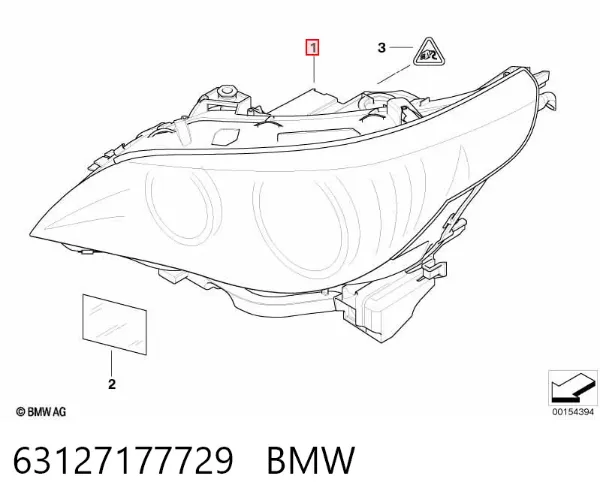 Левая фара 63127177729 BMW
