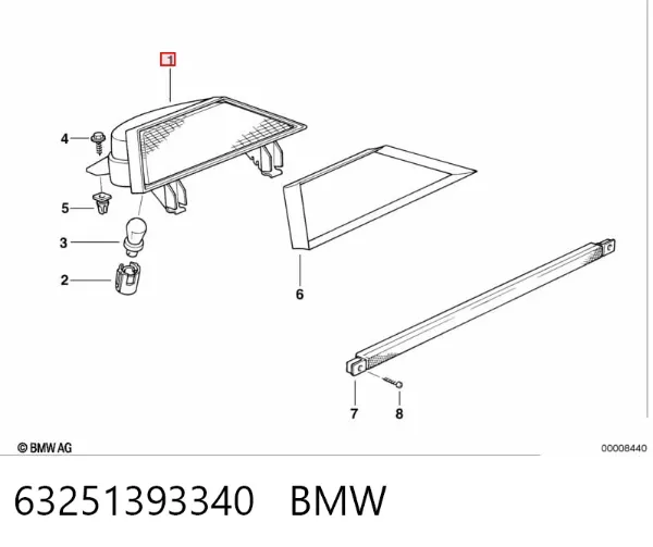 Задний стоп 63251393340 BMW