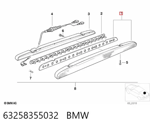 Задний стоп 63258355032 BMW