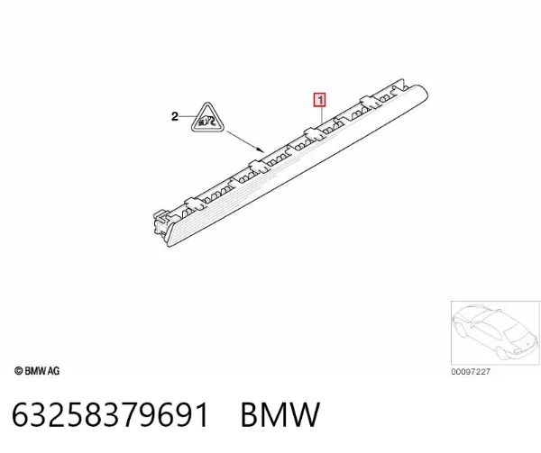 Задний стоп BMW 7 E65, E66, E67