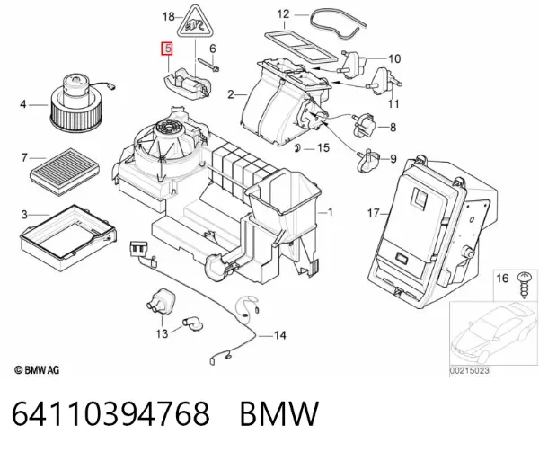 Резистор печки 64110394768 BMW