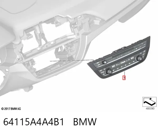 Блок управления кондиционером 64115A4A4B1 BMW