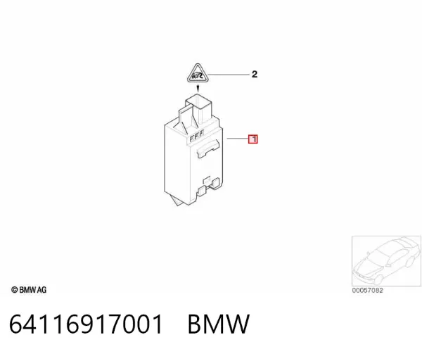 Датчик загрязнения воздуха 64116917001 BMW