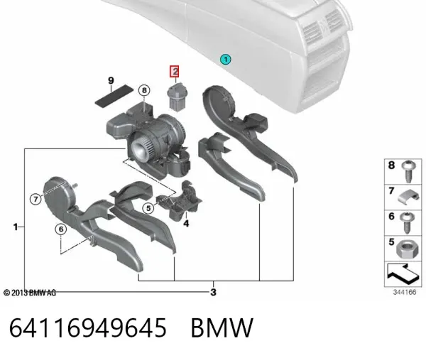 Резистор печки 64116949645 BMW