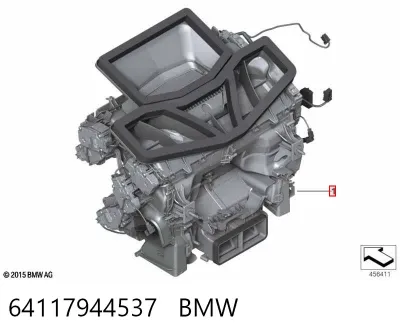 Корпус печки в сборе BMW 64117944537