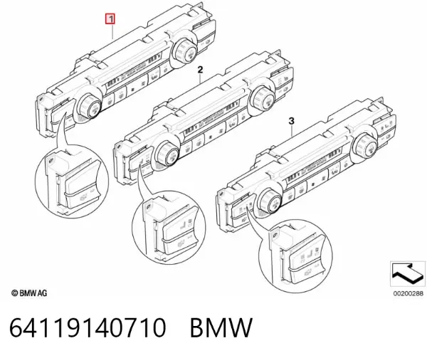 Блок управления кондиционером 9157552 BMW