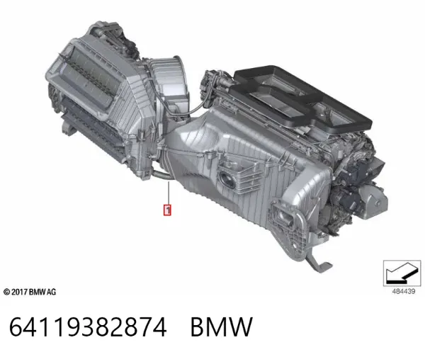 Корпус печки в сборе 64119382874 BMW