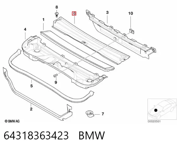  64318363423 BMW