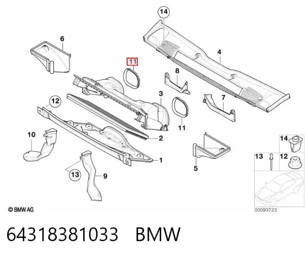  64318381033 BMW